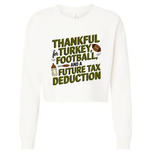 Funny Thanksgiving Pregnancy Announcement Dad To Be 2025 Cropped Pullover Crew