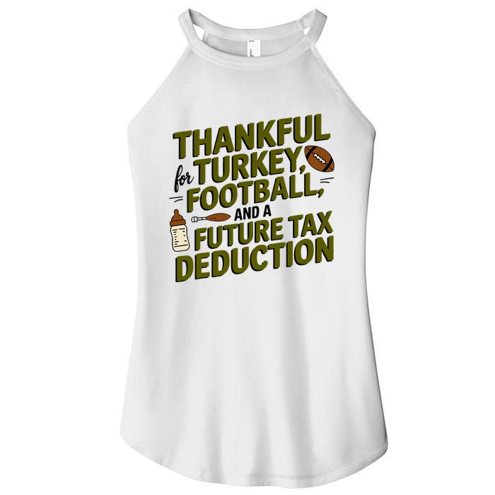 Funny Thanksgiving Pregnancy Announcement Dad To Be 2025 Women's Perfect Tri Rocker Tank