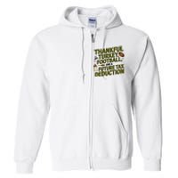 Funny Thanksgiving Pregnancy Announcement Dad To Be 2025 Full Zip Hoodie