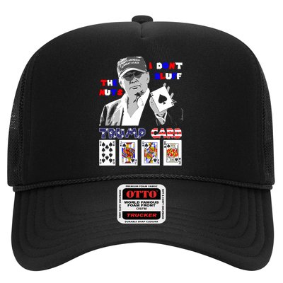 Funny Trump Poker I Dont Bluff The Nuts Ace President Trucker Hat