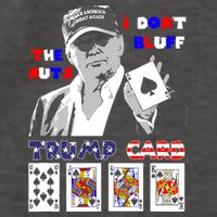 Funny Trump Poker I Dont Bluff The Nuts Ace President Vector Backpack