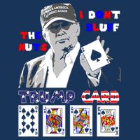Funny Trump Poker I Dont Bluff The Nuts Ace President 7 Panel Mesh Trucker Snapback Hat