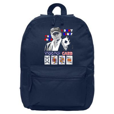 Funny Trump Poker I Dont Bluff The Nuts Ace President 16 in Basic Backpack