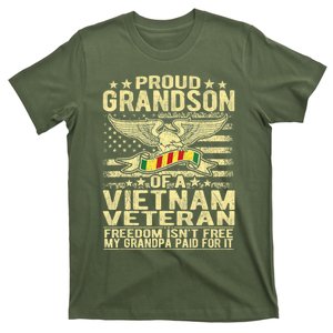 Freedom Tee Proud Grandson Of A Vietnam Veteran Grandpa T-Shirt