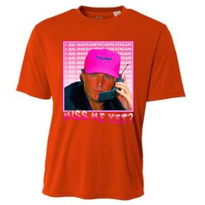 Funny Trump Pink Miss Me Yet Trump 2024 President 2024 Cooling Performance Crew T-Shirt