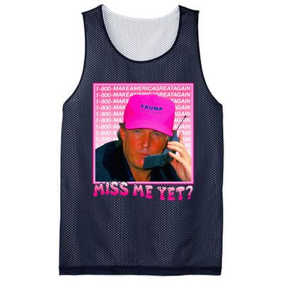 Funny Trump Pink Miss Me Yet Trump 2024 President 2024 Mesh Reversible Basketball Jersey Tank