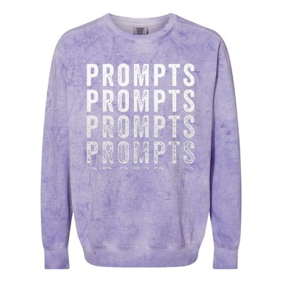 Fade The Prompts Aba Prompt Fading Behavior Intervention Rbt Colorblast Crewneck Sweatshirt