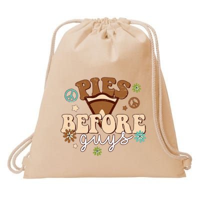 Funny Thanksgiving Pies Before Guys Drawstring Bag