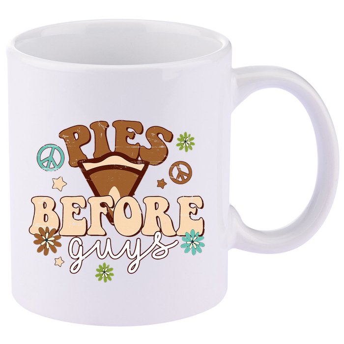 Funny Thanksgiving Pies Before Guys 11oz C Handle Ceramic Mug