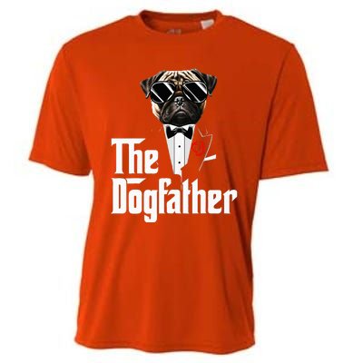 Funny The Pug Dog Father Pug Dog Dad Christmas Cooling Performance Crew T-Shirt