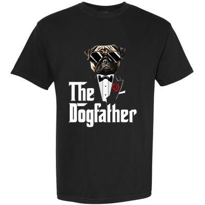 Funny The Pug Dog Father Pug Dog Dad Christmas Garment-Dyed Heavyweight T-Shirt