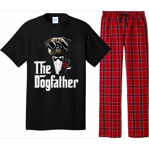 Funny The Pug Dog Father Pug Dog Dad Christmas Pajama Set