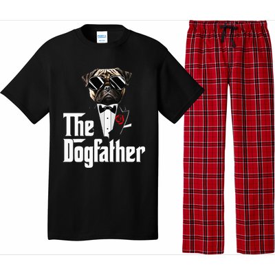 Funny The Pug Dog Father Pug Dog Dad Christmas Pajama Set