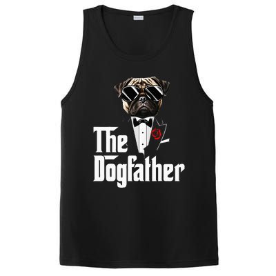 Funny The Pug Dog Father Pug Dog Dad Christmas PosiCharge Competitor Tank