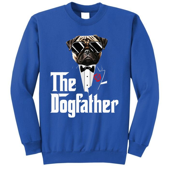 Funny The Pug Dog Father Pug Dog Dad Christmas Sweatshirt