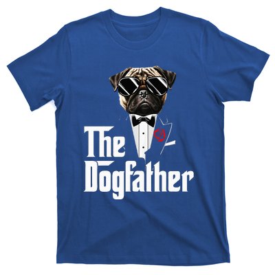 Funny The Pug Dog Father Pug Dog Dad Christmas T-Shirt