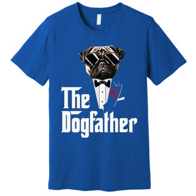 Funny The Pug Dog Father Pug Dog Dad Christmas Premium T-Shirt