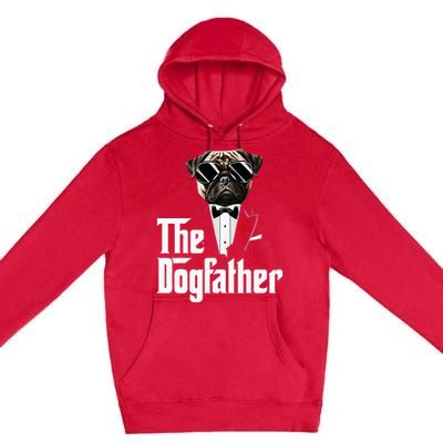 Funny The Pug Dog Father Pug Dog Dad Christmas Premium Pullover Hoodie