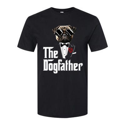 Funny The Pug Dog Father Pug Dog Dad Christmas Softstyle CVC T-Shirt