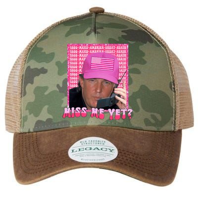 Funny Trump Pink Miss Me Yet Trump 2024 President 2024 Legacy Tie Dye Trucker Hat