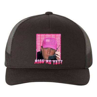 Funny Trump Pink Miss Me Yet Trump 2024 President 2024 Yupoong Adult 5-Panel Trucker Hat