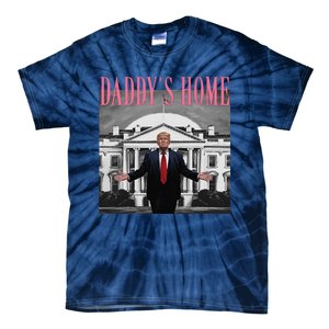 Funny Trump Pink Daddys Home  Trump 2024 Tie-Dye T-Shirt