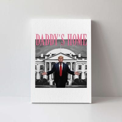 Funny Trump Pink Daddys Home  Trump 2024 Canvas