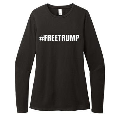 Free Trump Pro Donald Trump 2024 #Freetrump Womens CVC Long Sleeve Shirt