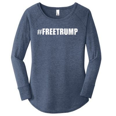 Free Trump Pro Donald Trump 2024 #Freetrump Women's Perfect Tri Tunic Long Sleeve Shirt