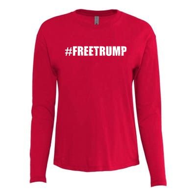 Free Trump Pro Donald Trump 2024 #Freetrump Womens Cotton Relaxed Long Sleeve T-Shirt