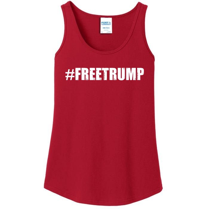 Free Trump Pro Donald Trump 2024 #Freetrump Ladies Essential Tank