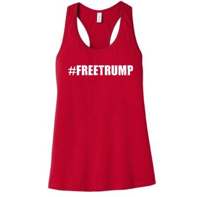 Free Trump Pro Donald Trump 2024 #Freetrump Women's Racerback Tank