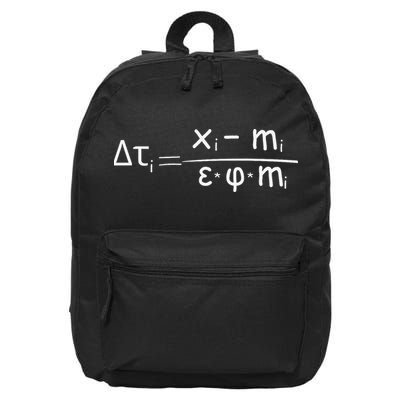 Formula Tariffs Penguins Protest Against Tariffs Math Funny 16 in Basic Backpack