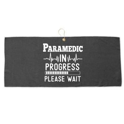 Funny Training, Paramedic In Progress, Medical Student Large Microfiber Waffle Golf Towel