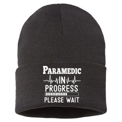 Funny Training, Paramedic In Progress, Medical Student Sustainable Knit Beanie