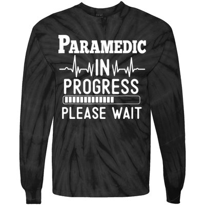 Funny Training, Paramedic In Progress, Medical Student Tie-Dye Long Sleeve Shirt