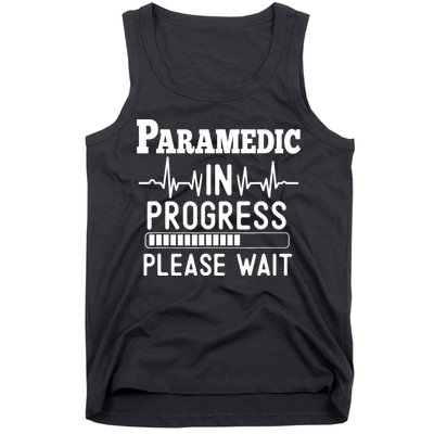 Funny Training, Paramedic In Progress, Medical Student Tank Top
