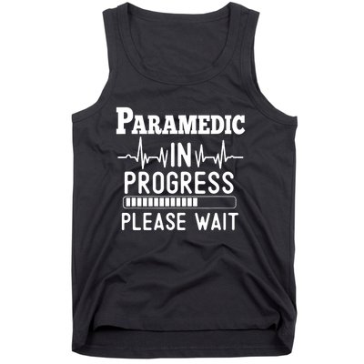 Funny Training, Paramedic In Progress, Medical Student Tank Top