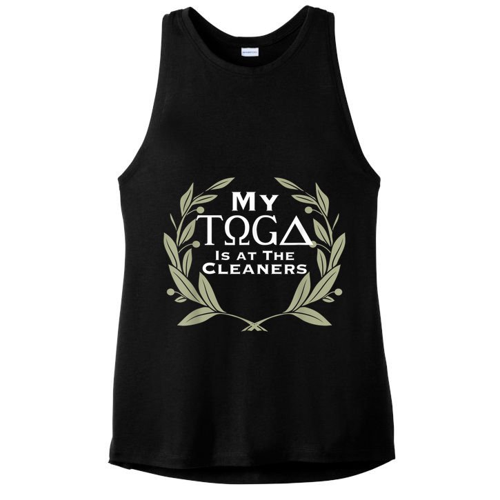 Funny Toga Party Ladies PosiCharge Tri-Blend Wicking Tank