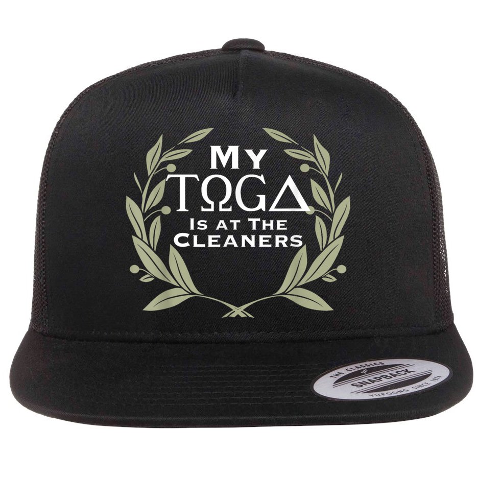 Funny Toga Party Flat Bill Trucker Hat