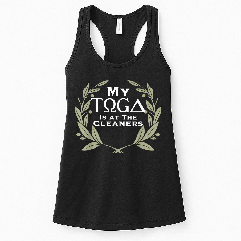 Funny Toga Party Womens Tank Top