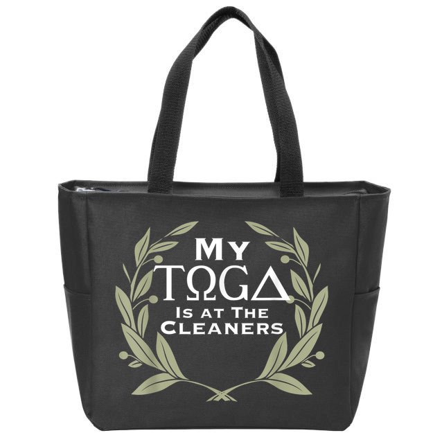 Funny Toga Party Zip Tote Bag