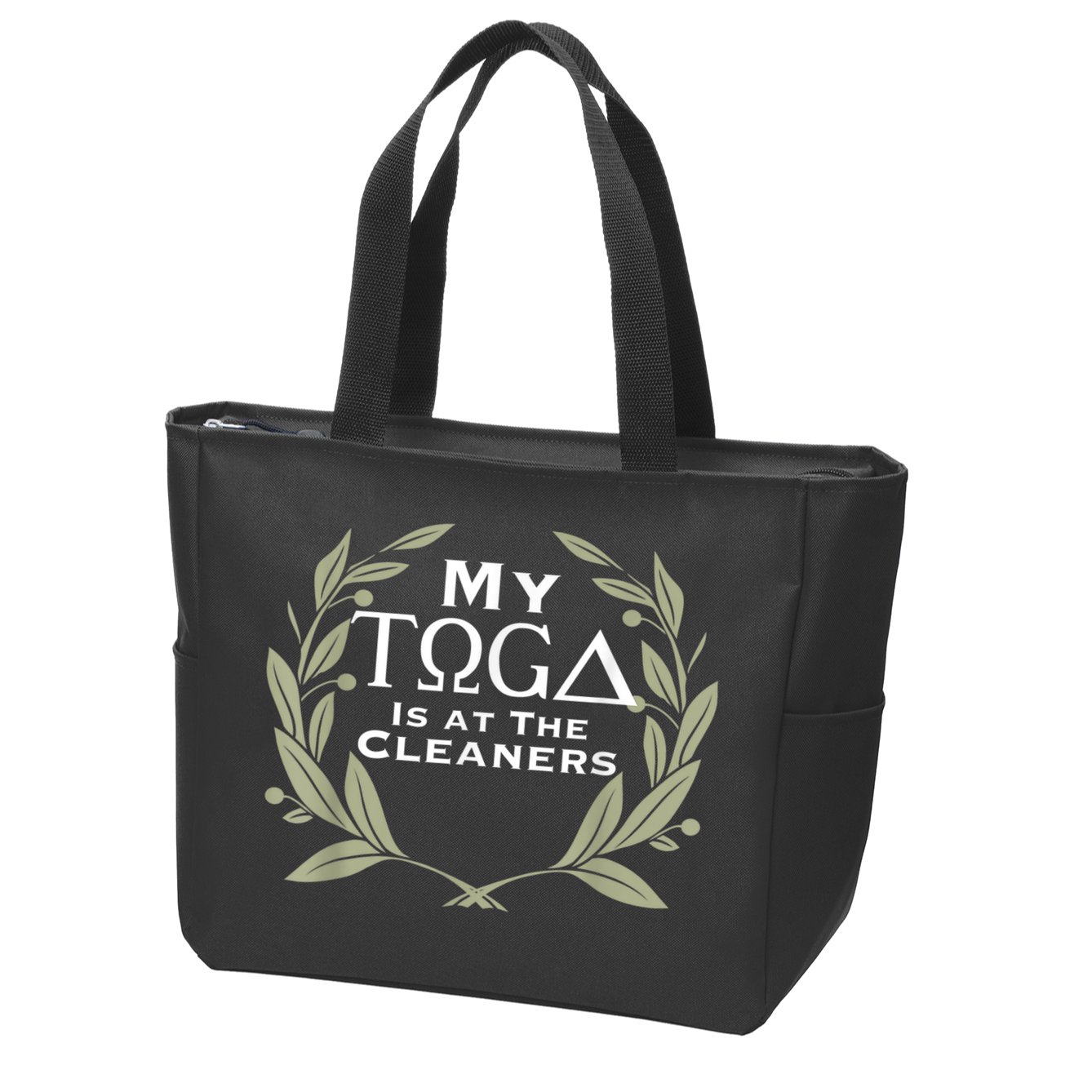 Funny Toga Party Zip Tote Bag
