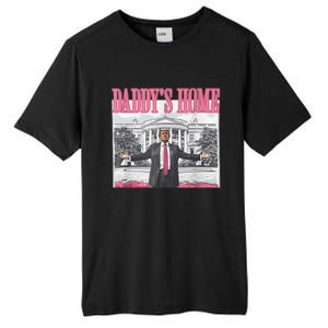 Funny Trump Pink Daddys Home  Trump 2024 Tall Fusion ChromaSoft Performance T-Shirt