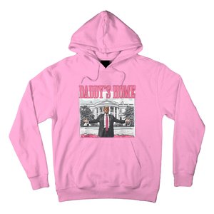 Funny Trump Pink Daddys Home  Trump 2024 Hoodie