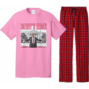 Funny Trump Pink Daddys Home  Trump 2024 Pajama Set