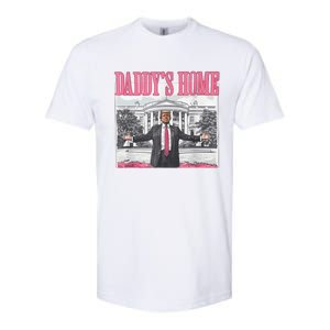 Funny Trump Pink Daddys Home  Trump 2024 Softstyle CVC T-Shirt