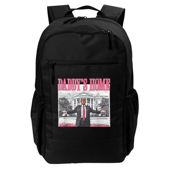 Funny Trump Pink Daddys Home  Trump 2024 Daily Commute Backpack