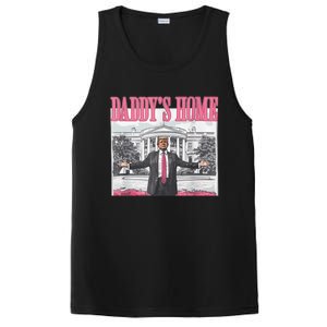 Funny Trump Pink Daddys Home  Trump 2024 PosiCharge Competitor Tank