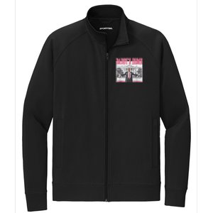 Funny Trump Pink Daddys Home  Trump 2024 Stretch Full-Zip Cadet Jacket